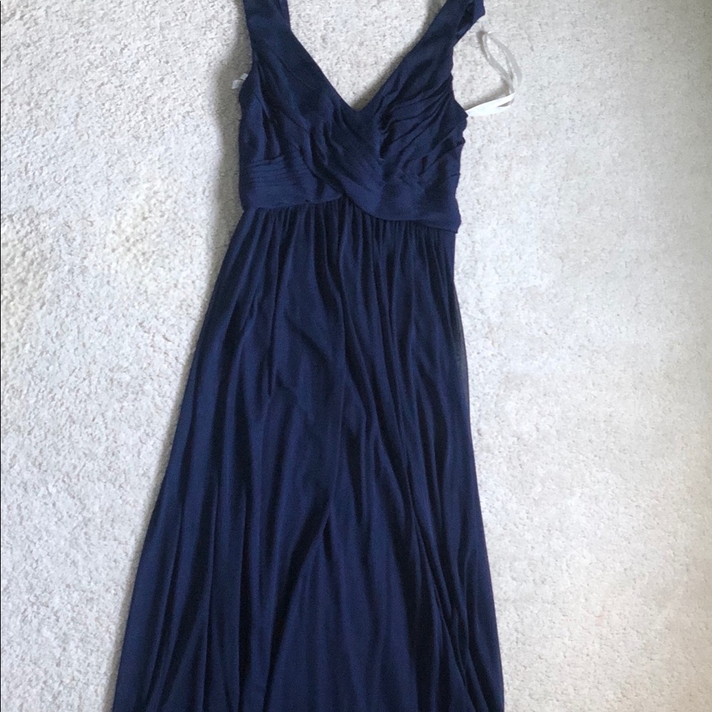 David’s Bridal, Elegant, Long Blue Dress